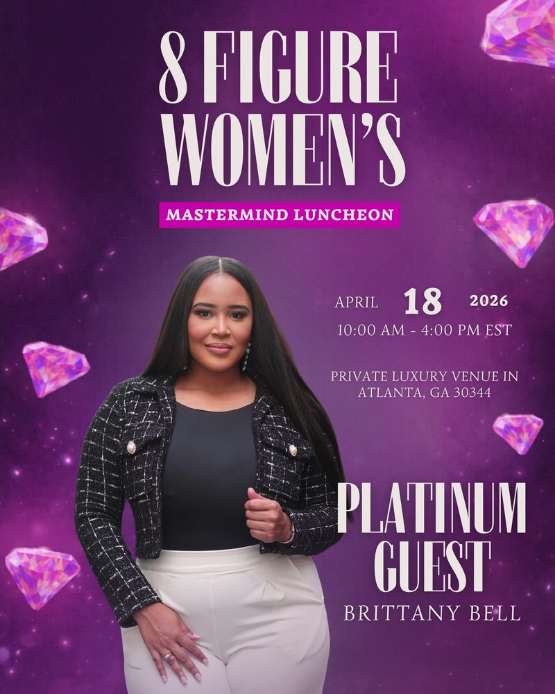 8 Figure Women's Mastermind Luncheon flyer