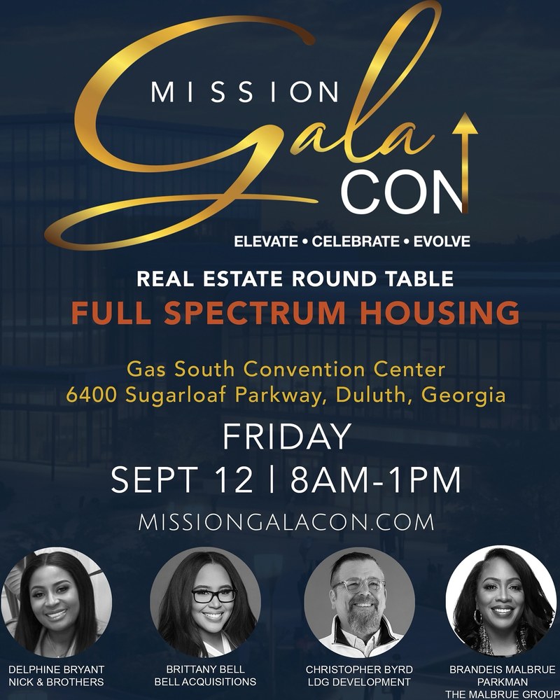 Mission Gala Con Real Estate Round Table flyer